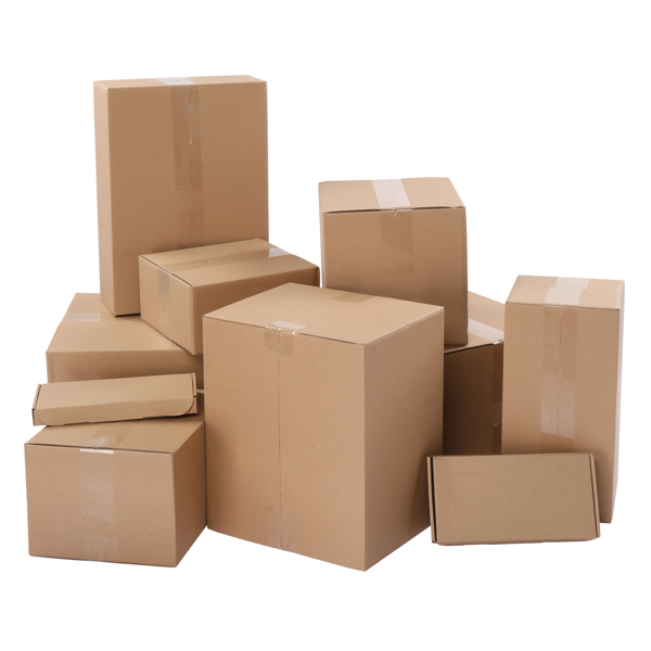 50 pieces, 16" x 12" x 8" (40.6x30.5x20.3cm) thickness 3mm corrugated cardboard box, brown paper color-2