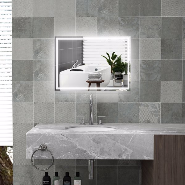 Bathroom Mirror ( Amazon Shipping)（Prohibited by WalMart）-1