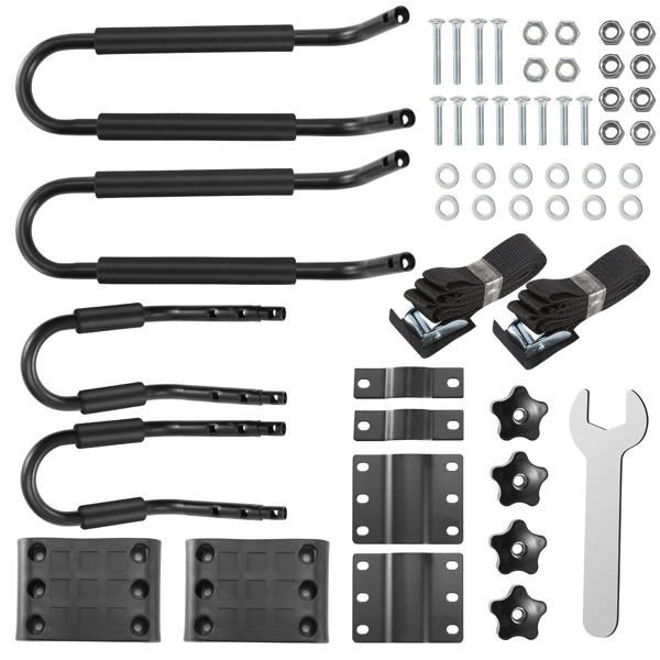 Universal Kayak Roof Rack, 1 Pairs-Bar Rack HD Kayak Carrier Canoe Boat Surf Ski Roof Top Mount Car SUV Crossbar-6