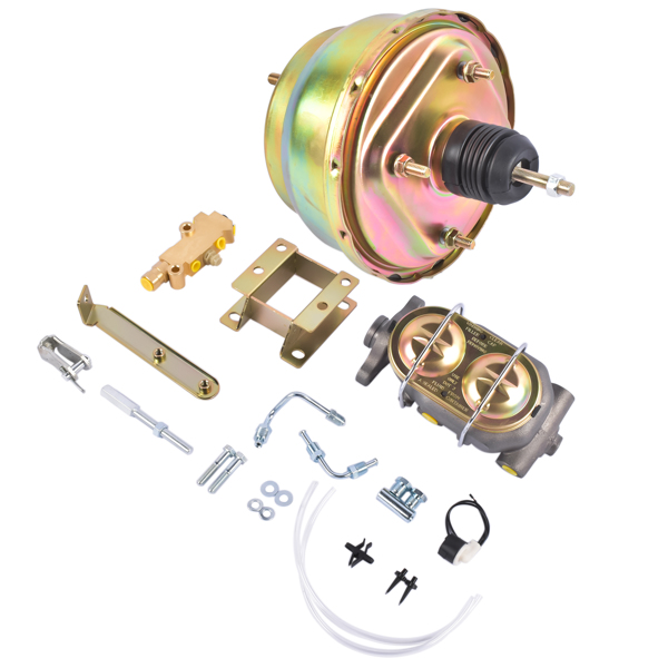 Front Power Disc Brake Conversion 8 Inch Dual Booster Fit for Chevrolet Bel Air 1955-1957 One-Fifty Series 1955-1957 Two-Ten Series 1955-1957-7