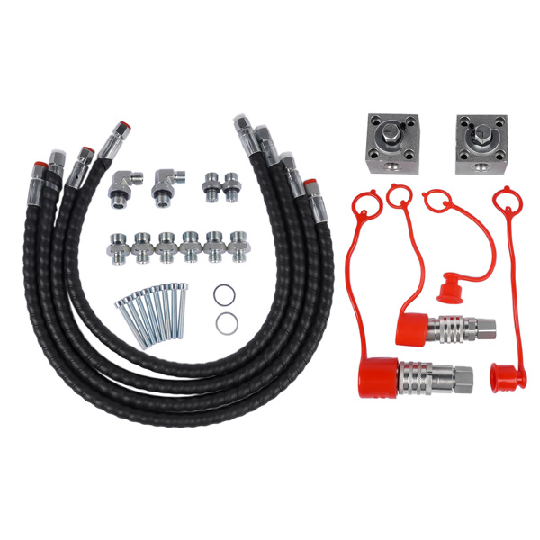2 Three Way Diverter Valves w/ Quick Connects Replacement for 1-2 ton Chinese Mini Excavator-4