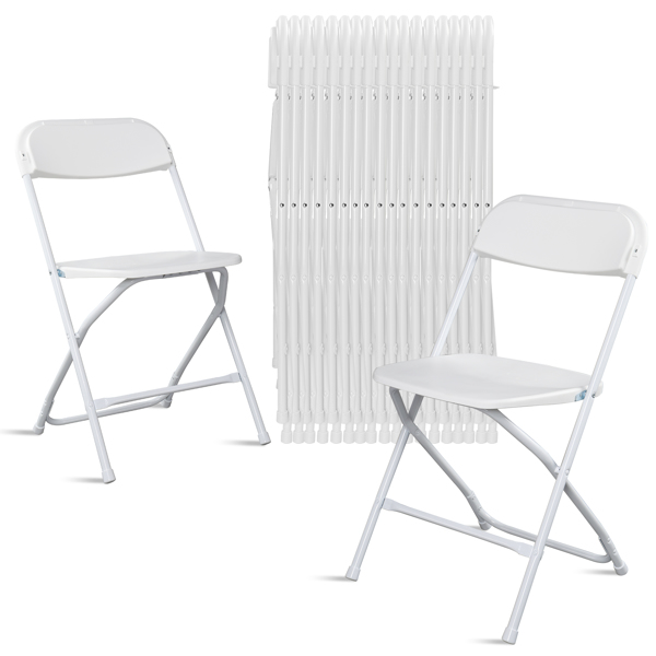 【Replace 10995986】10pcs Injection Molding Classic Garden Plastic Folding Chair White-21