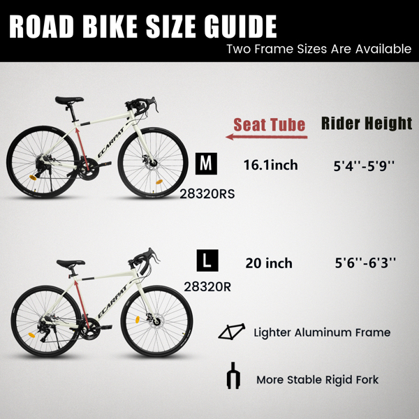 700Cx28 Road Bike, Lightweight Aluminum Frame, Disc Brakes, 16-Speed, Fast Acceleration, Suitable for Men and Women, Ideal for High-Intensity Riding -7