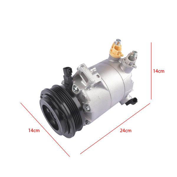 A/C Compressor with Clutch Replacement for 2013-2016 Ford Escape, 2015-2016 Lincoln MKC 2.0L CV6Z19703E-15