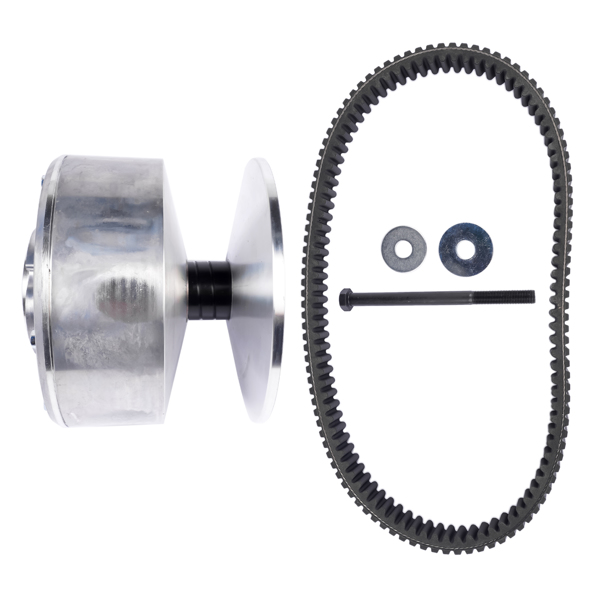 Primary Clutch Drive Converter with Belt & Puller Removal Tool Replacement for Kawasaki Mule 2500 2510 2520 1993-2000 49093-1064 59011-1057 57001-1429-3