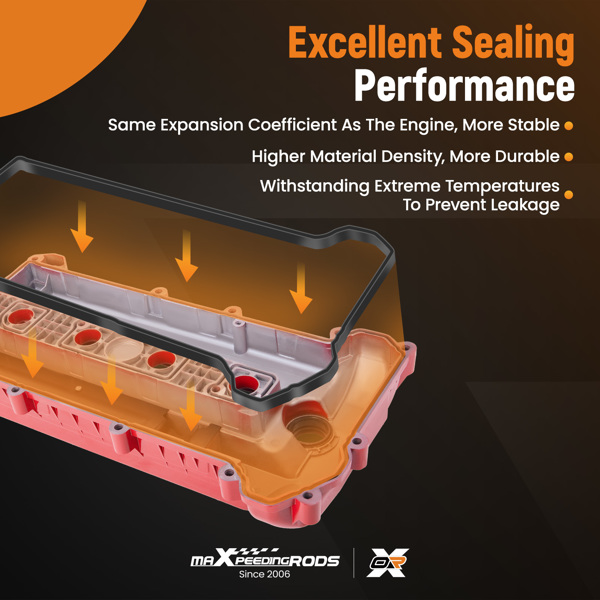 Upgrade Aluminum Valve Cover w/ Gasket & Bolts Fit for Mazda 3 2.0L 2.3L 2006-2009-4