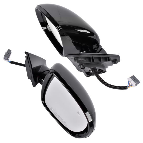 Pair Side Mirrors Heated Signal Manual Folding Left+Right Fit for Kia Sorento EX L LX SX SXL 2016-2018 without Memory without Puddle Light without Auto-Dimming with Blind Spot Power Adjustment-4
