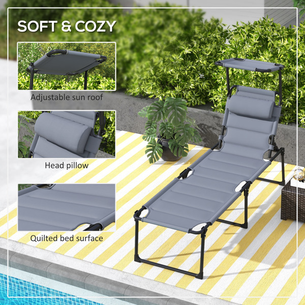 Folding Lounge Chairs / beach chair ( Amazon Shipping)（Prohibited by WalMart）-5