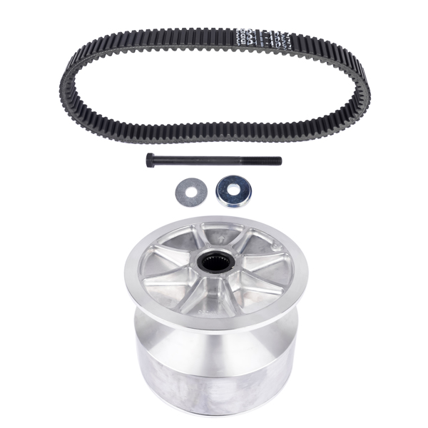 Primary Clutch Drive Converter with Belt & Puller Removal Tool Replacement for Kawasaki Mule 2500 2510 2520 1993-2000 49093-1064 59011-1057 57001-1429-6