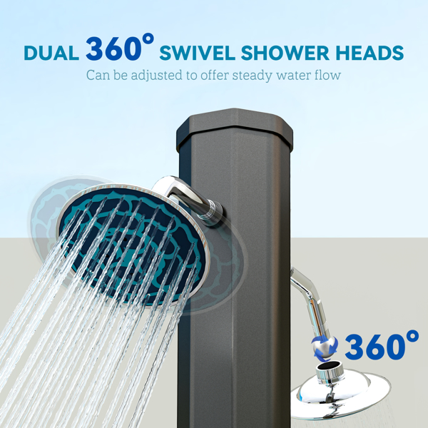 Solar heated shower( Amazon Shipping)（Prohibited by WalMart）-4