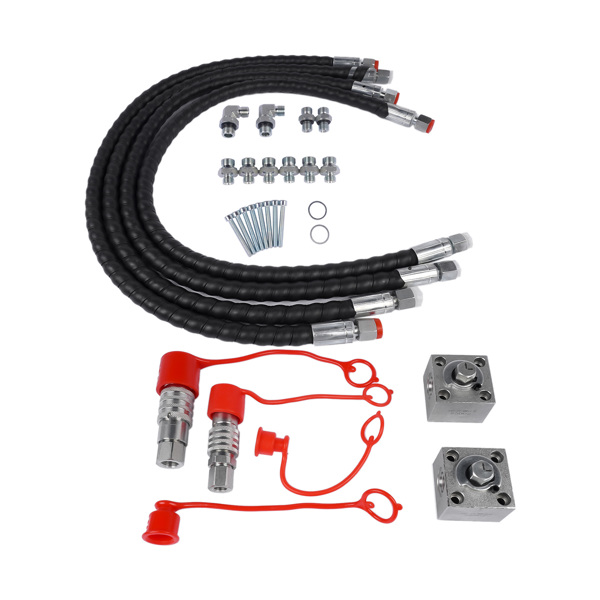 2 Three Way Diverter Valves w/ Quick Connects Replacement for 1-2 ton Chinese Mini Excavator-3