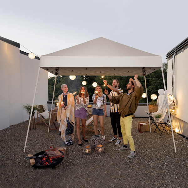 3 x 3M Portable Home Use Waterproof Folding Tent White-15