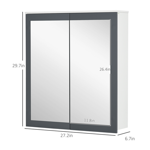 Bathroom Cabinet with Mirror ( Amazon Shipping)（Prohibited by WalMart）-2