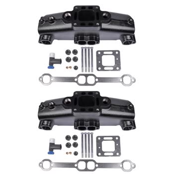 2Pcs Exhaust Manifold 860246Q11 Replacement for Mercruiser Marine MCM/MIE V8 5.0 305 5.7 350 1983-2002