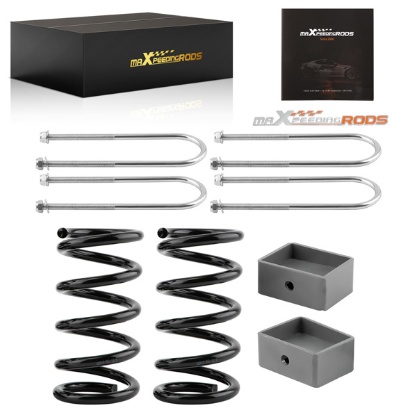 Front 3" Rear 4" Coil Spring Lowering Kit Fit For Chevy S10 2WD 1982-2004 Fit For GMC Sonoma 2WD 1984-2004 Fit For GMC Jimmy 2WD 1984-1997-1