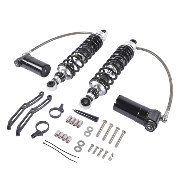 减震器 Remote Reservoir Rear Suspension Shocks Fit for Harley Electra Road Glide 2014-2024-2