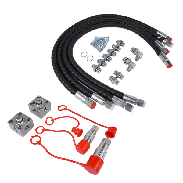 2 Three Way Diverter Valves w/ Quick Connects Replacement for 1-2 ton Chinese Mini Excavator-6