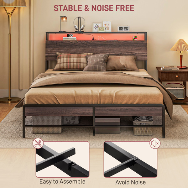 Metal Bed Frame-6