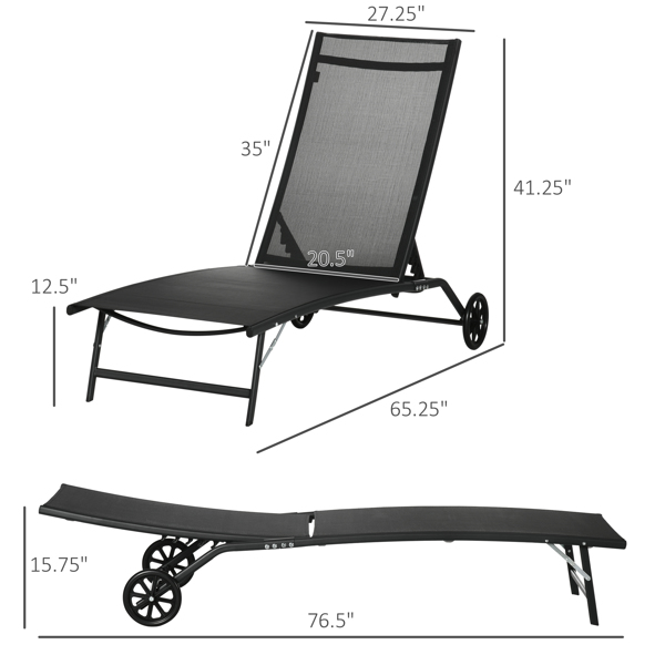 Folding Lounge Chairs / beach chair ( Amazon Shipping)（Prohibited by WalMart）-2