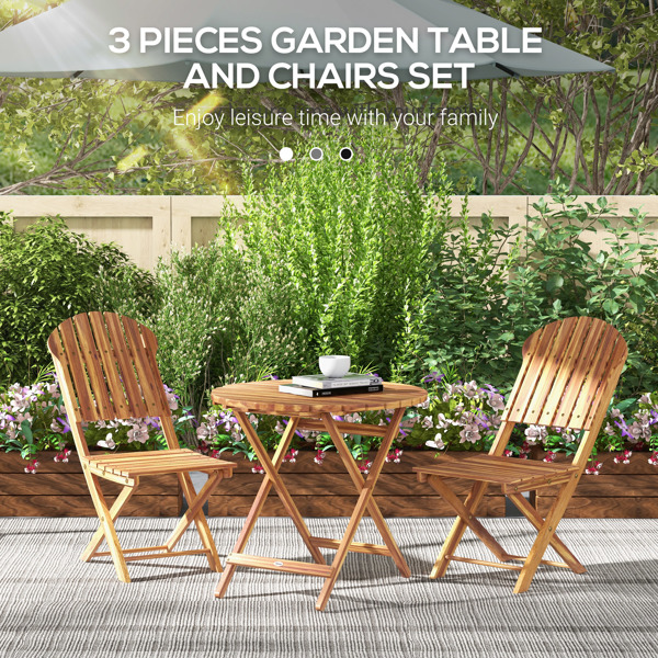 Outdoor dining table and chair package with umbrella-3