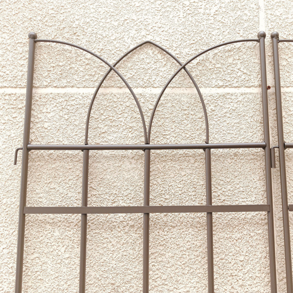 4 Pack Metal Garden Trellis 71" x 17.7" Rustproof Trellis for Climbing Plants Outdoor Flower Support Brown -16