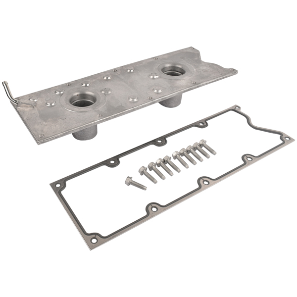 Intake Engine Valley Cover with Gasket Fit for Cadillac CTS Chevy Corvette Pontiac GTO 12594779 12577927-6