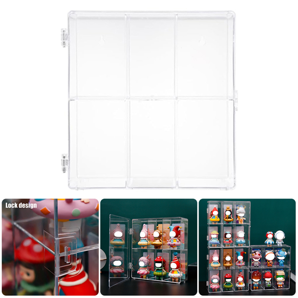 Clear Acrylic Display Case Storage Organizers Box For Collectibles Action Figure-2
