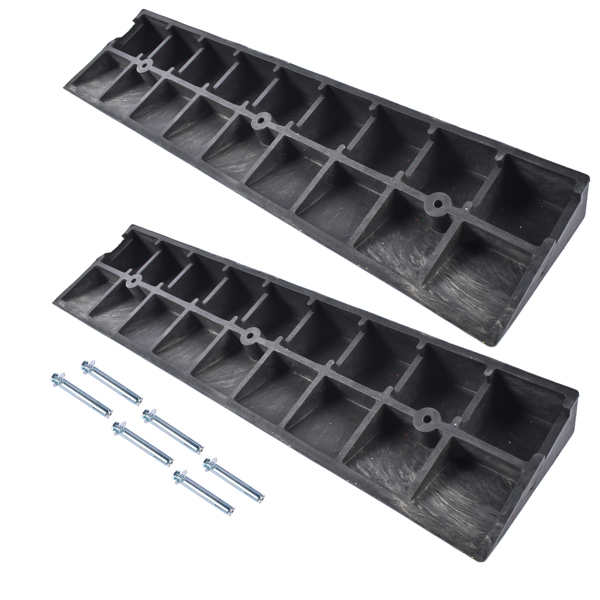 汽车坡道 2x Driveway Ramp Car Slope Ramp 22000lbs Capacity for Driveways, Garages, Parking Lots, Storefronts, Wheelchair (4" H) -5
