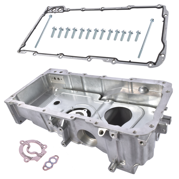 Aluminum Engine Oil Pan Fit for Chevrolet SSR Saab 9-7x 5.3L 6.0L V8 2003-2009 12598154-6
