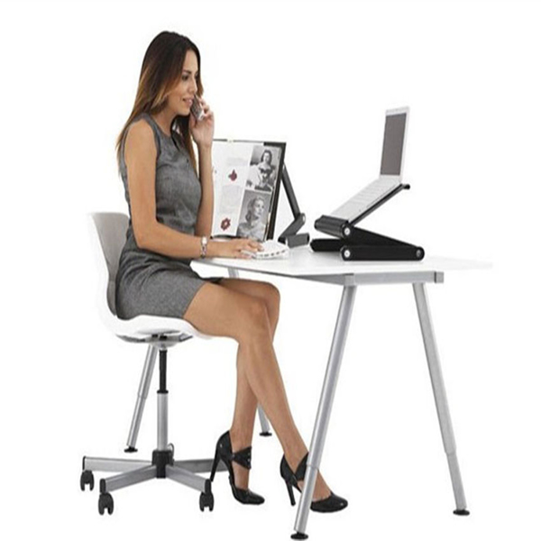 48 x 26cm Portable Home Use Assembled Folding Table Black-13