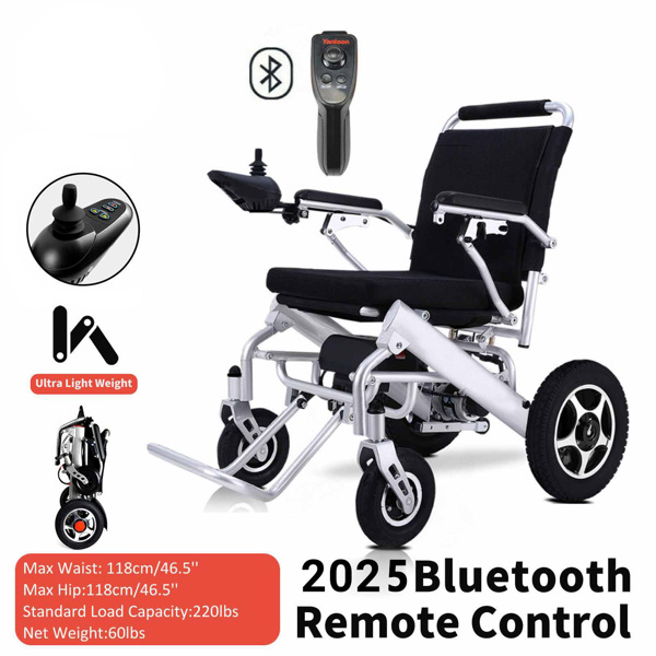 Lightweight Foldable Electric Wheelchair Intelligent All Terrain for Senior-10