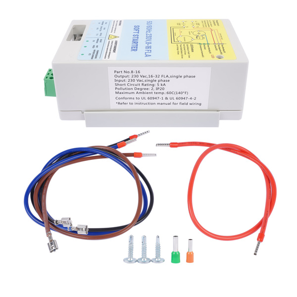 8-16A 08-16A AC Soft Starter Motor Protection Replacement for Utility/Generator Power 230V-5