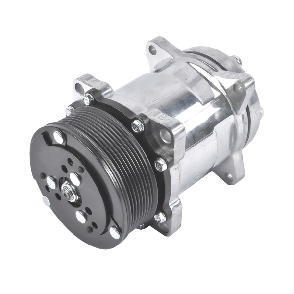A/C Compressor w/ Clutch Replacement for Sanden 508 Style 8-Groove Serpentine Belt HC5002C-4