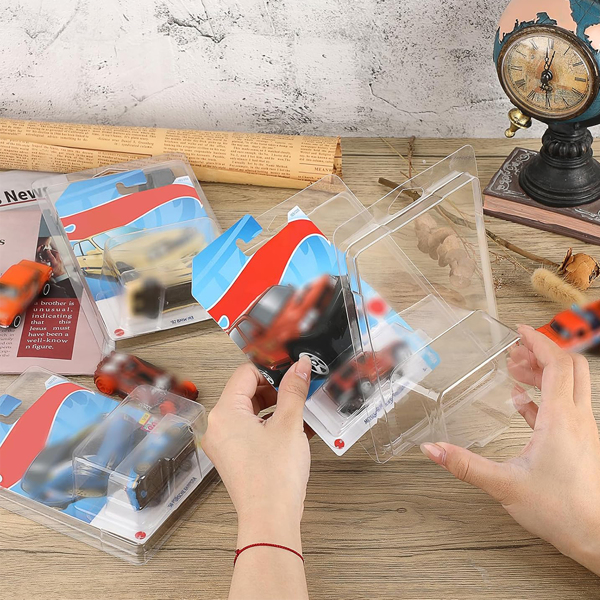 20PCS Clear Protector Cases Model Car Clamshell Cases Display Case Clear-11