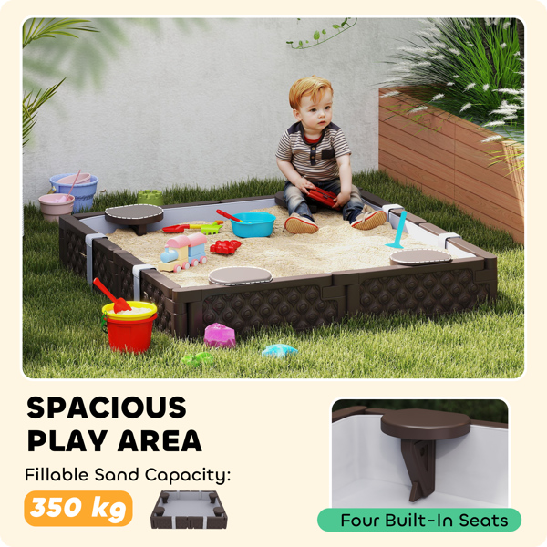 Kids Sandbox with Cover ( Amazon Shipping)（Prohibited by WalMart）-3