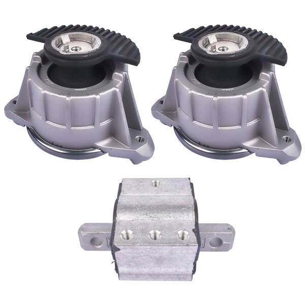 发动机支架 3Pcs Engine Motor Mounts for Mercedes-Benz W204 W212 C300 350 RWD Base 2.5L 3.0L 3.5L 2008-2017-3