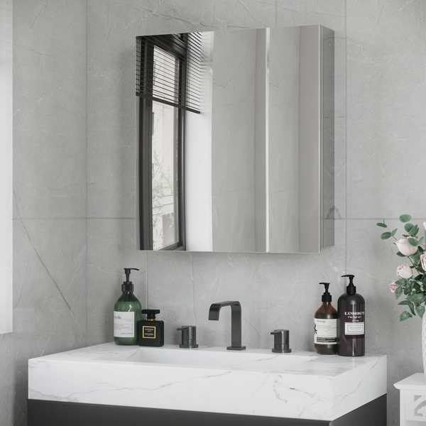 Bathroom Cabinet with Mirror ( Amazon Shipping)（Prohibited by WalMart）-1