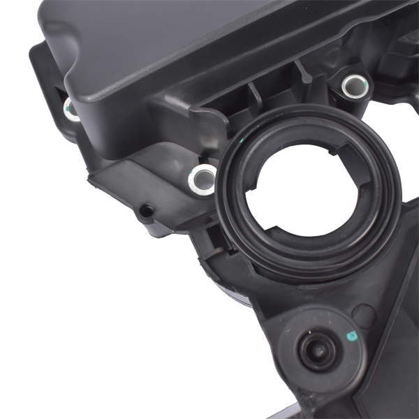 Black Pastic Engine Valve Cover with Gasket Fit for Mercedes-Benz C250 SLK250 2012-2015 1.8L L4 2710101730-7