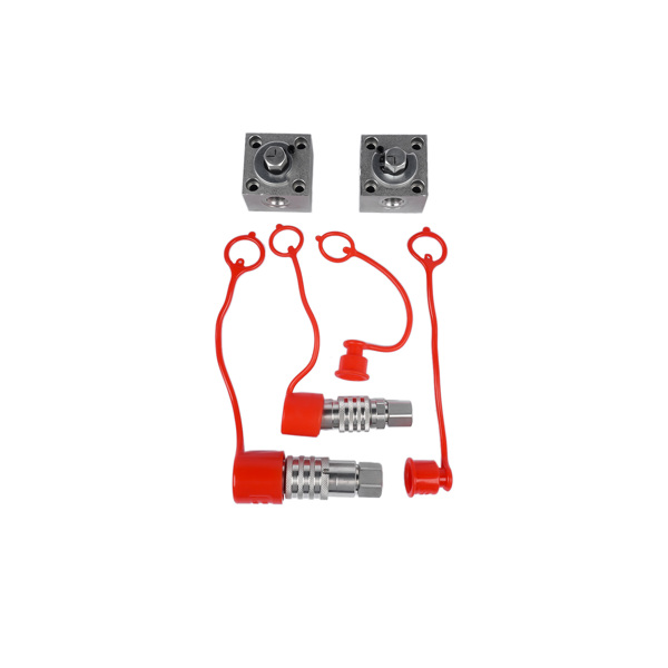 2 Three Way Diverter Valves w/ Quick Connects Replacement for 1-2 ton Chinese Mini Excavator-9