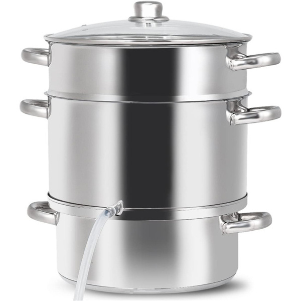  11-Quart Stainless Steel Fruit Juicer Steamer-2