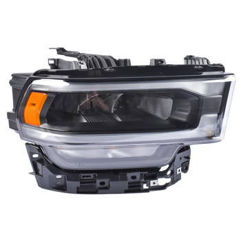 Right Passenger Side LED Headlight w/ Black Reflector Replacement for Ram 2500 3500 6.4L 68360178AD