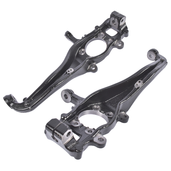 Front Left Right Side Steering Knuckles Fit for Nissan Frontier 2005-2019 Pathfinder 2005-2012 Xterra 2005-2012 All Engine Sport Utility Cast Iron Black 40015-EA000 698-267 40014-EA000 698-266-5