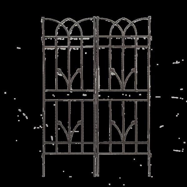 4 Pack Metal Garden Trellis 71" x 17.7" Rustproof Trellis for Climbing Plants Outdoor Flower Support Brown -18