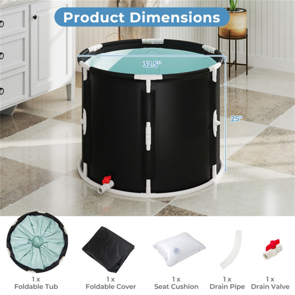 250 L Foldable Ice Bath Tub -4