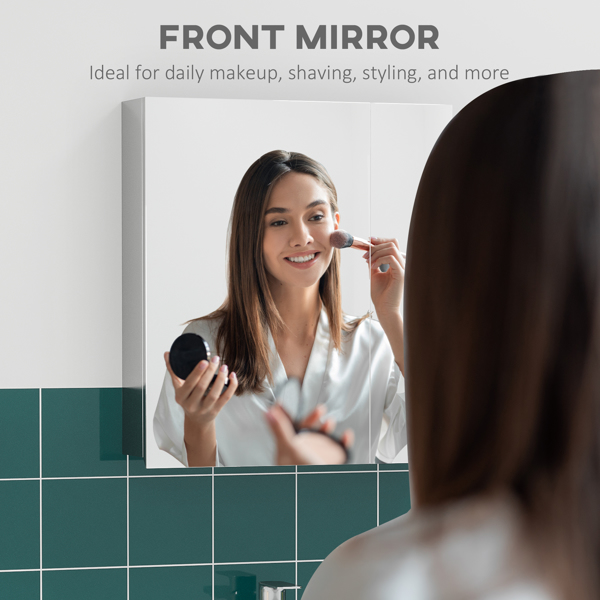 Bathroom Cabinet with Mirror ( Amazon Shipping)（Prohibited by WalMart）-4