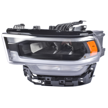 Left Driver Side LED Headlight w/ Black Reflector Replacement for 19-24 Replacement for Ram 2500 3500 6.4L