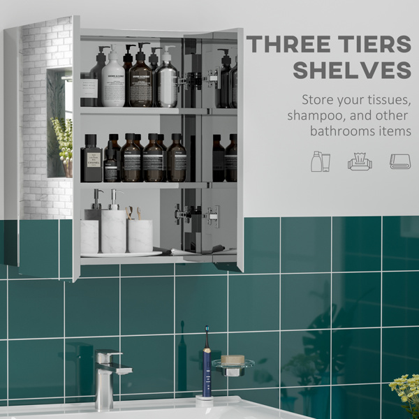 Bathroom Cabinet with Mirror ( Amazon Shipping)（Prohibited by WalMart）-3