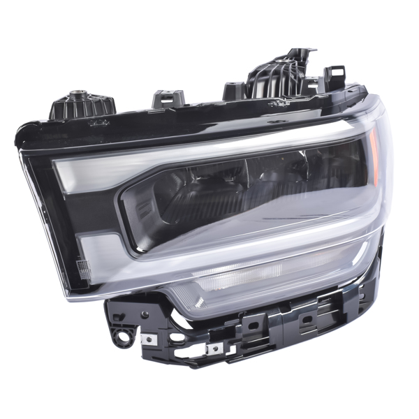 Left Driver Side LED Headlight w/ Black Reflector Replacement for 19-24 Replacement for Ram 2500 3500 6.4L-4