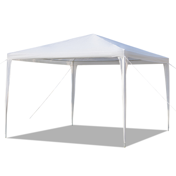 3 x 3m Waterproof Tent with Spiral Tubes White-2