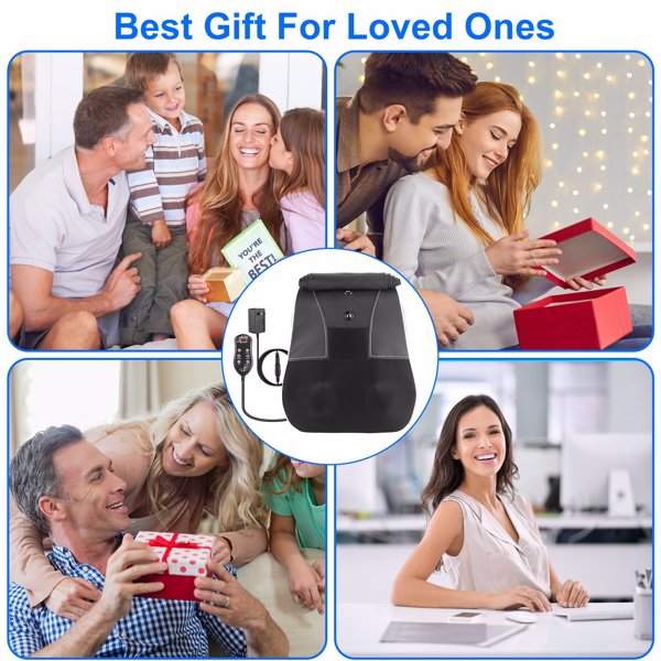 Back Massager with Heat 3D Kneading Massage Pillow Relaxing massage Full Body Massager for Back Neck Waist Arm Abdomen Calf-4